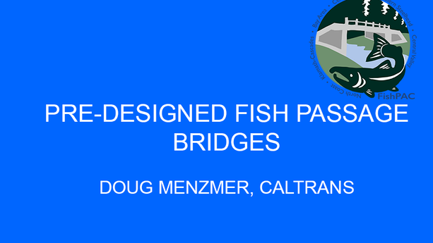 Pre-Designed Fish Passage Bridges